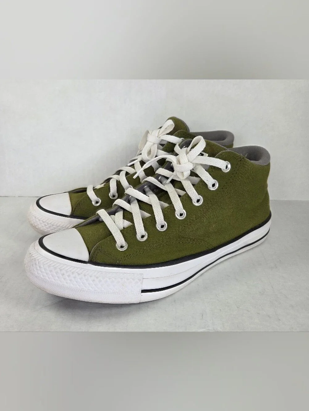 Converse Chuck Taylor All Star Malden Street Mid Tops Shoes Olive Green Size 10